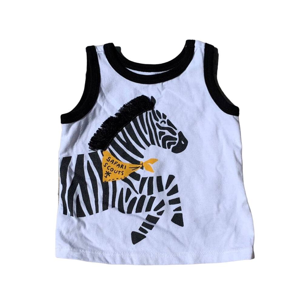 Old Navy zebra tank top Size 3-6mo